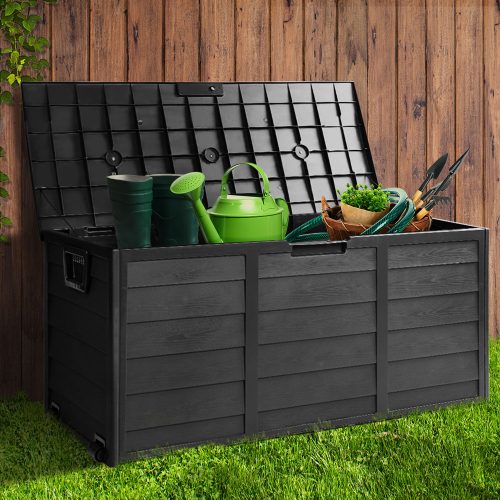 290L Outdoor Storage Box – Black