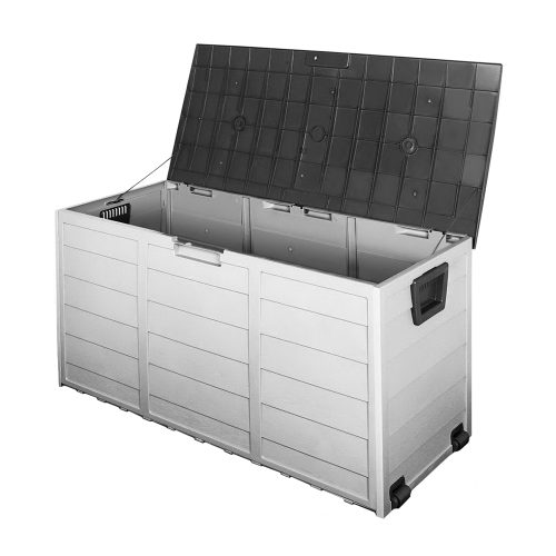 290L Outdoor Storage Box – Black and Grey