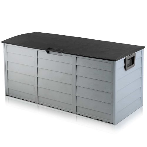 290L Outdoor Storage Box – Black and Grey