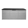 290L Outdoor Storage Box – Black and Grey