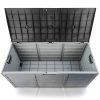 290L Outdoor Storage Box – Black and Grey