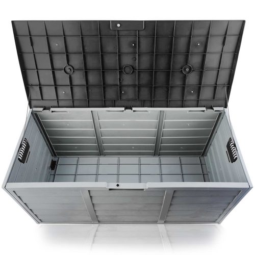 290L Outdoor Storage Box – Black and Grey