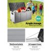 290L Outdoor Storage Box – Black and Grey