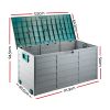 290L Outdoor Storage Box – Green and Grey