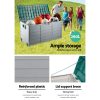 290L Outdoor Storage Box – Green and Grey