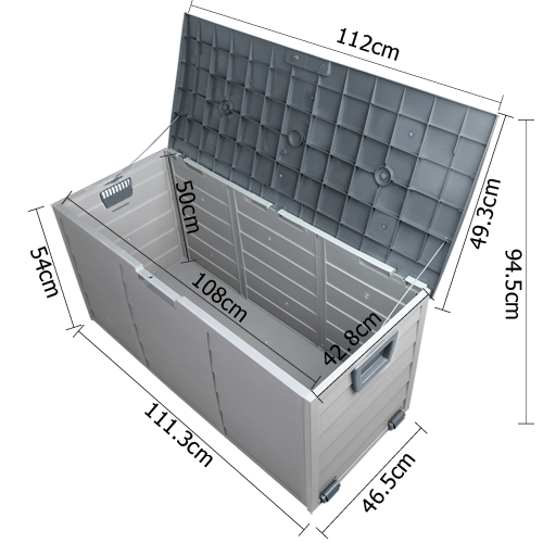 290L Outdoor Storage Box – Grey