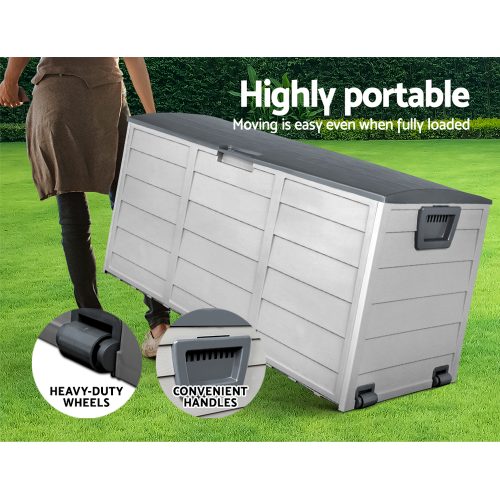 290L Outdoor Storage Box – Grey