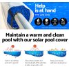 Solar Swimming Pool Cover Roller Wheel Blanket Adjustable – 10×4 m