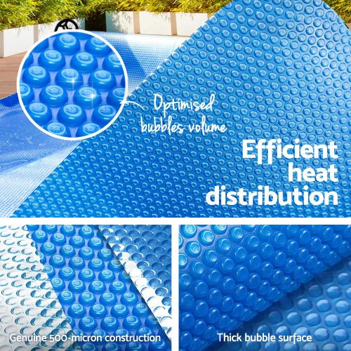 Solar Swimming Pool Cover – 11×4.8 m, Blue