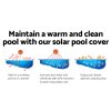 Solar Swimming Pool Cover – 6.5×3 m, Blue and Grey