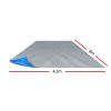 Solar Swimming Pool Cover – 8×4.2 m, Blue and Grey