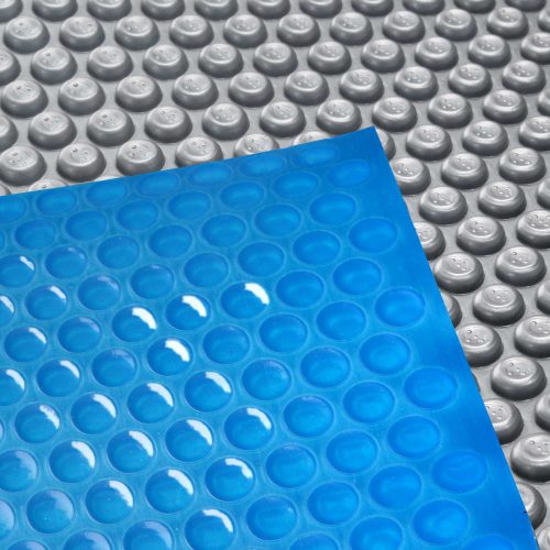 Solar Swimming Pool Cover – 8×4.2 m, Blue and Grey