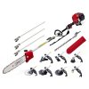 62CC Pole Chainsaw Petrol Brush Cutter Whipper Snipper Multi Tools – 9 in 1