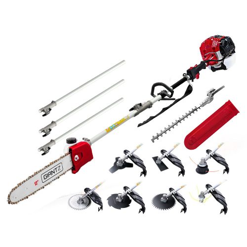 62CC Pole Chainsaw Petrol Brush Cutter Whipper Snipper Multi Tools – 9 in 1