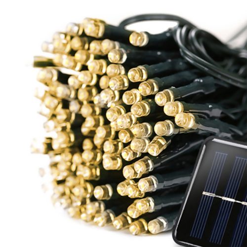 Solar Powered LED Fairy String Lights Outdoor Garden Party Wedding Controller – 35 M, Warm White