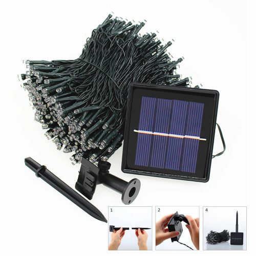 String Solar Powered Fairy Lights Garden Christmas Decor – Multicolor, 300 LED