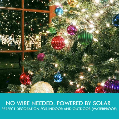 String Solar Powered Fairy Lights Garden Christmas Decor – Multicolor, 400 LED