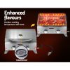 Portable Gas BBQ Grill 2 Burners with Double Sided Plate