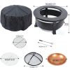 3 in 1 Outdoor Garden Fire Pit BBQ Firepit Brazier Round Stove Patio Heater