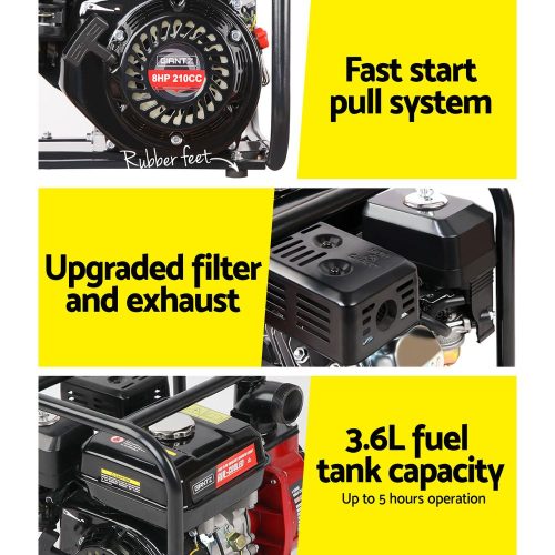 High Flow Water Pump – Black & Red – 30 M Lift