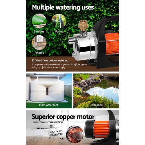 Garden High Pressure Water Pump – 1500 W