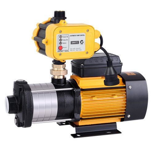 Multi Stage Water Pump Pressure Rain Tank Garden Farm House Irrigation 2000W Yellow Controller