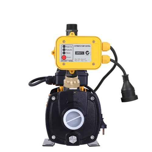 Multi Stage Water Pump Pressure Rain Tank Garden Farm House Irrigation 2000W Yellow Controller