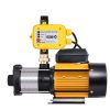 Multi Stage Water Pump Pressure Rain Tank Garden Farm House Irrigation 2000W Yellow Controller