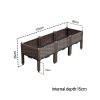 Raised Planter Box Vegetable Herb Flower Outdoor Plastic Plants Garden Bed with Legs