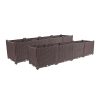 Elevated Raised Garden Bed Plants Vegetable Herb Flower Outdoor Plastic Planter Box