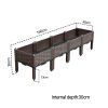 Raised Planter Box Vegetable Herb Flower Outdoor Plastic Plants Garden Bed with Legs