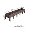 Raised Planter Box Vegetable Herb Flower Outdoor Plastic Plants Garden Bed with Legs