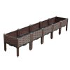 Raised Planter Box Vegetable Herb Flower Outdoor Plastic Plants Garden Bed with Legs