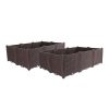 Elevated Raised Garden Bed Plants Vegetable Herb Flower Outdoor Plastic Planter Box