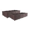 Elevated Raised Garden Bed Plants Vegetable Herb Flower Outdoor Plastic Planter Box