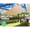 98% UV Sun Shade Sail Cloth Shadecloth Rectangle Canopy 280gsm – 2.5×3 m, Sand Beige