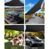 98% UV Sun Shade Sail Cloth Shadecloth Rectangle Canopy 280gsm – 3×6 m, Black