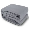 98% UV Sun Shade Sail Cloth Shadecloth Rectangle Canopy 280gsm – 5×6 m, Grey