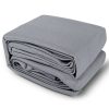 98% UV Sun Shade Sail Cloth Shadecloth Rectangle Canopy 280gsm – 5×6 m, Grey