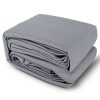98% UV Sun Shade Sail Cloth Shadecloth Rectangle Canopy 280gsm – 6×6 m, Grey