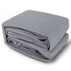 98% UV Sun Shade Sail Cloth Shadecloth Rectangle Canopy 280gsm – 6×6 m, Grey