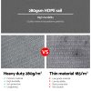 98% UV Sun Shade Sail Cloth Shadecloth Rectangle Canopy 280gsm – 6×8 m, Grey