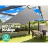 98% UV Sun Shade Sail Cloth Shadecloth Rectangle Canopy 280gsm – 6×8 m, Grey