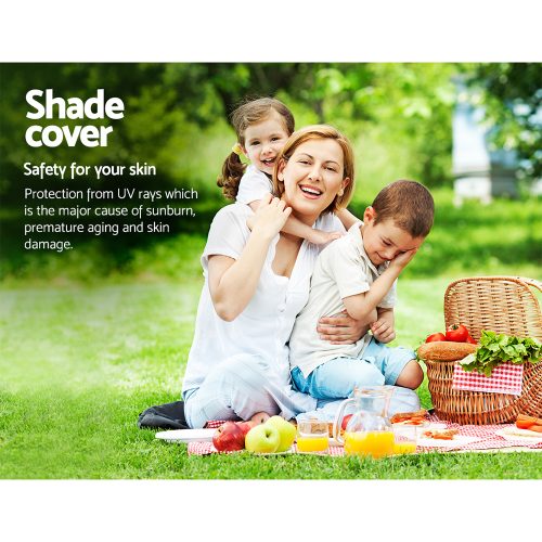 95% UV Sun Shade Sail Cloth Shadecloth Rectangle Heavy Duty Sand Canopy – 6×8 m