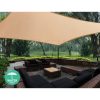 Waterproof Rectangle Shade Sail Cloth – Sand Beige – 3×6 m