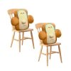 Happy Face Toast Bread Cushion Stuffed Car Seat Plush Cartoon Back Support Pillow Home Decor – 2