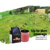 Electric Fence Energiser Solar Powered Energizer Charger + Tape – 1200M-3KM