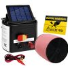 Electric Fence Energiser Solar Powered Energizer Charger + Tape – 1200M-3KM