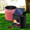 Electric Fence Energiser Solar Powered Energizer Charger + Tape – 2000M-3KM