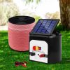 Electric Fence Energiser Solar Powered Energizer Charger + Tape – 2000M-8KM